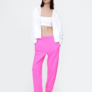 GAP Vintage Soft High Rise Boyfriend Joggers - Standout Pink - XL